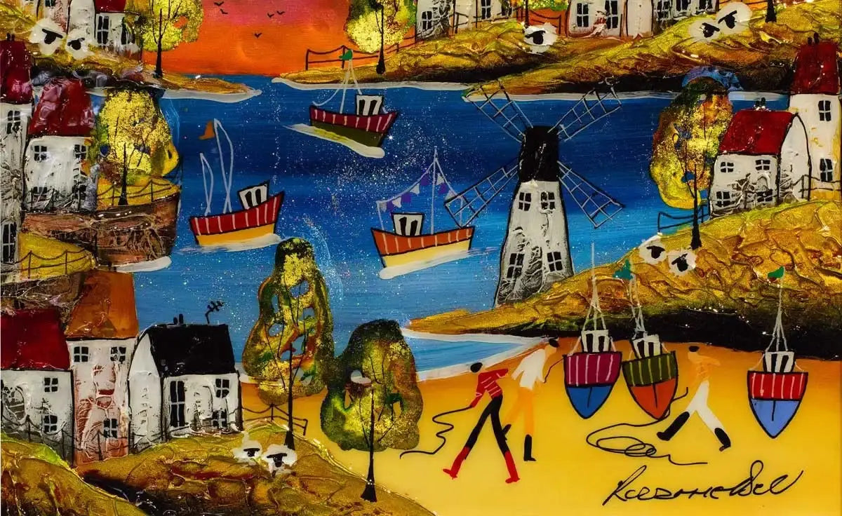 Summer Bay - SOLD by artist Rozanne Bell - Wyecliffe Galleries