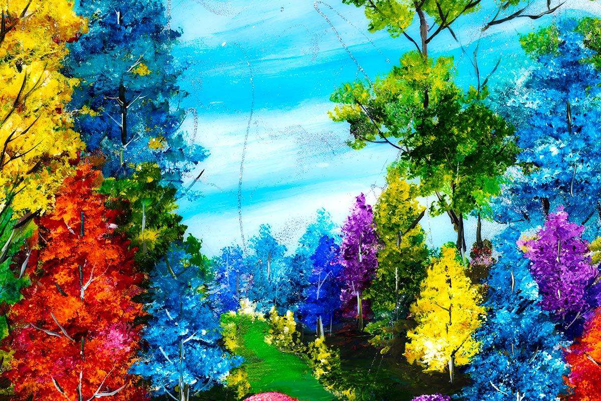 Summer Blossom II - Original - SOLD by artist Rozanne Bell - Wyecliffe Galleries