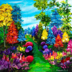 Summer Blossom II - Original - SOLD by artist Rozanne Bell - Wyecliffe Galleries