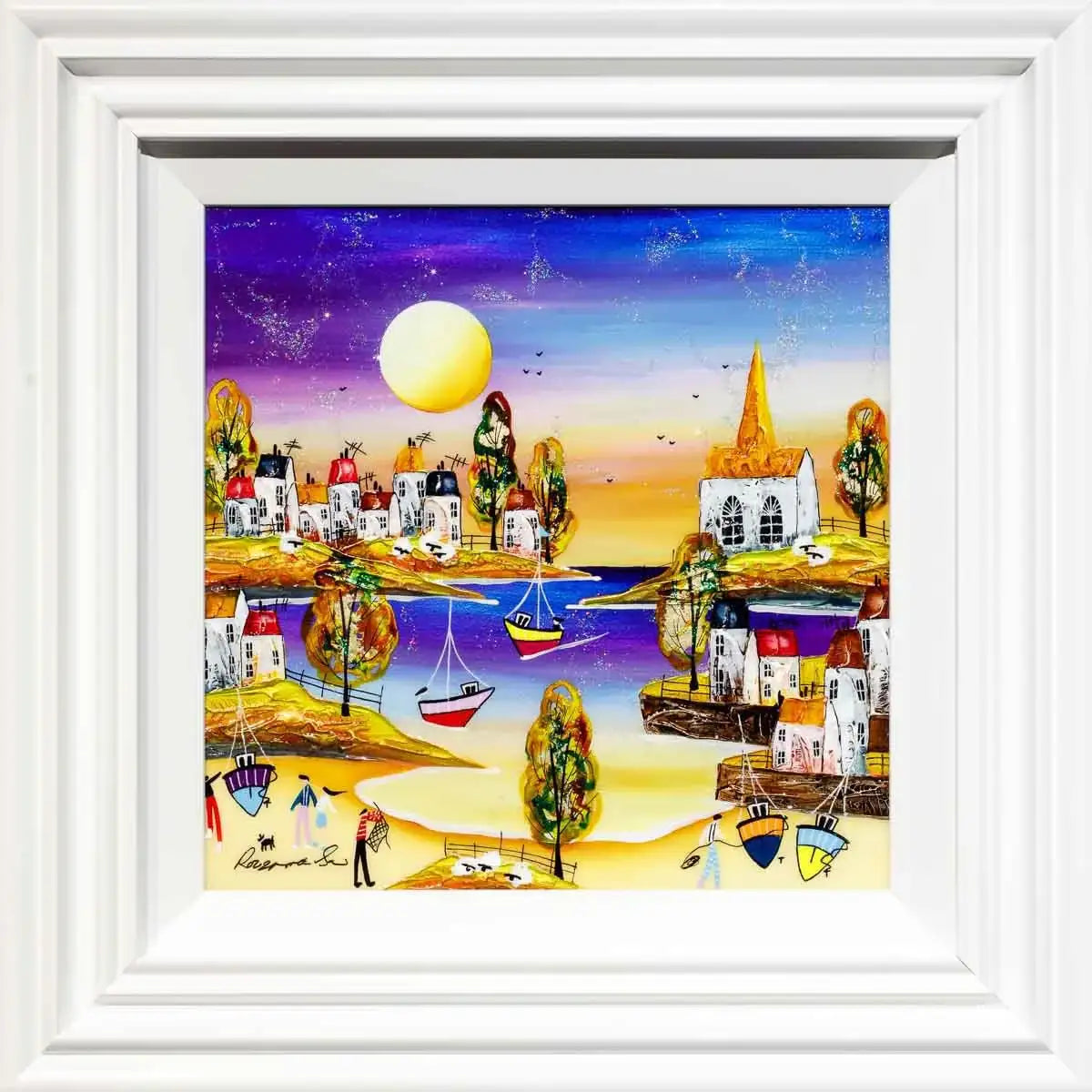 Summer by the Coast - Original SOLD by artist Rozanne Bell - Wyecliffe Galleries