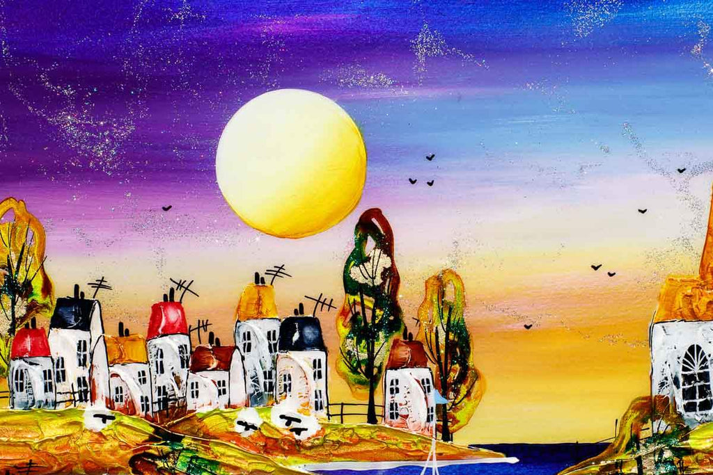 Summer by the Coast - Original SOLD by artist Rozanne Bell - Wyecliffe Galleries