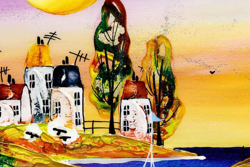 Summer by the Coast - Original SOLD by artist Rozanne Bell - Wyecliffe Galleries