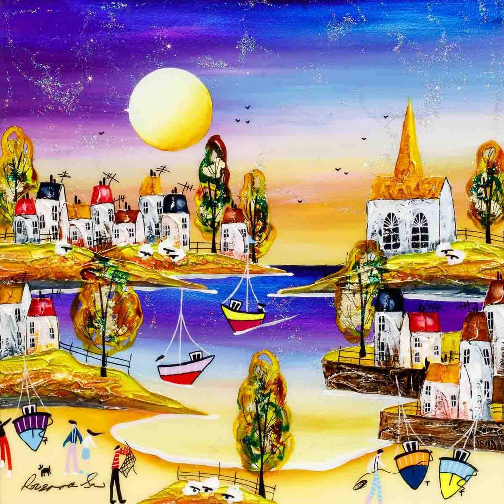 Summer by the Coast - Original SOLD by artist Rozanne Bell - Wyecliffe Galleries