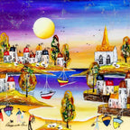 Summer by the Coast - Original SOLD by artist Rozanne Bell - Wyecliffe Galleries