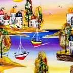 Summer by the Coast - Original SOLD by artist Rozanne Bell - Wyecliffe Galleries