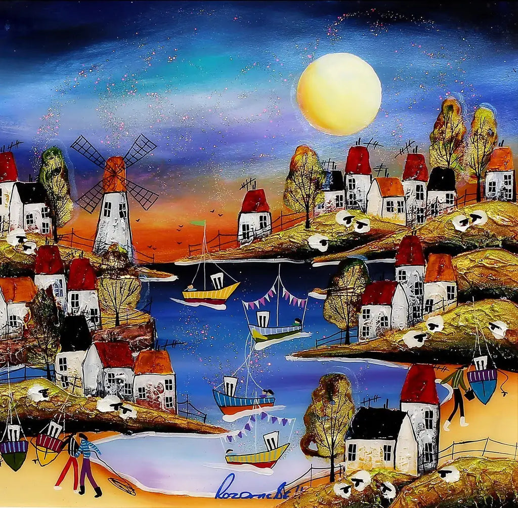 Summer Days II - Original - SOLD by artist Rozanne Bell - Wyecliffe Galleries