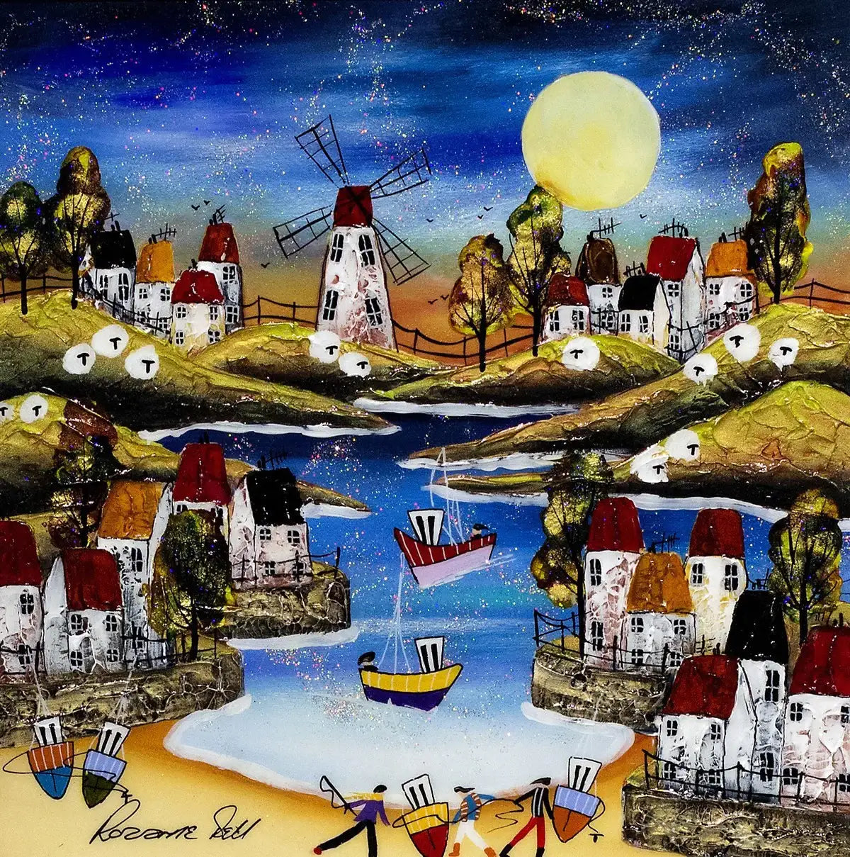 Summer Days III - Original - SOLD by artist Rozanne Bell - Wyecliffe Galleries