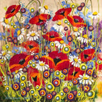 Summer Field I - SOLD by artist Rozanne Bell - Wyecliffe Galleries