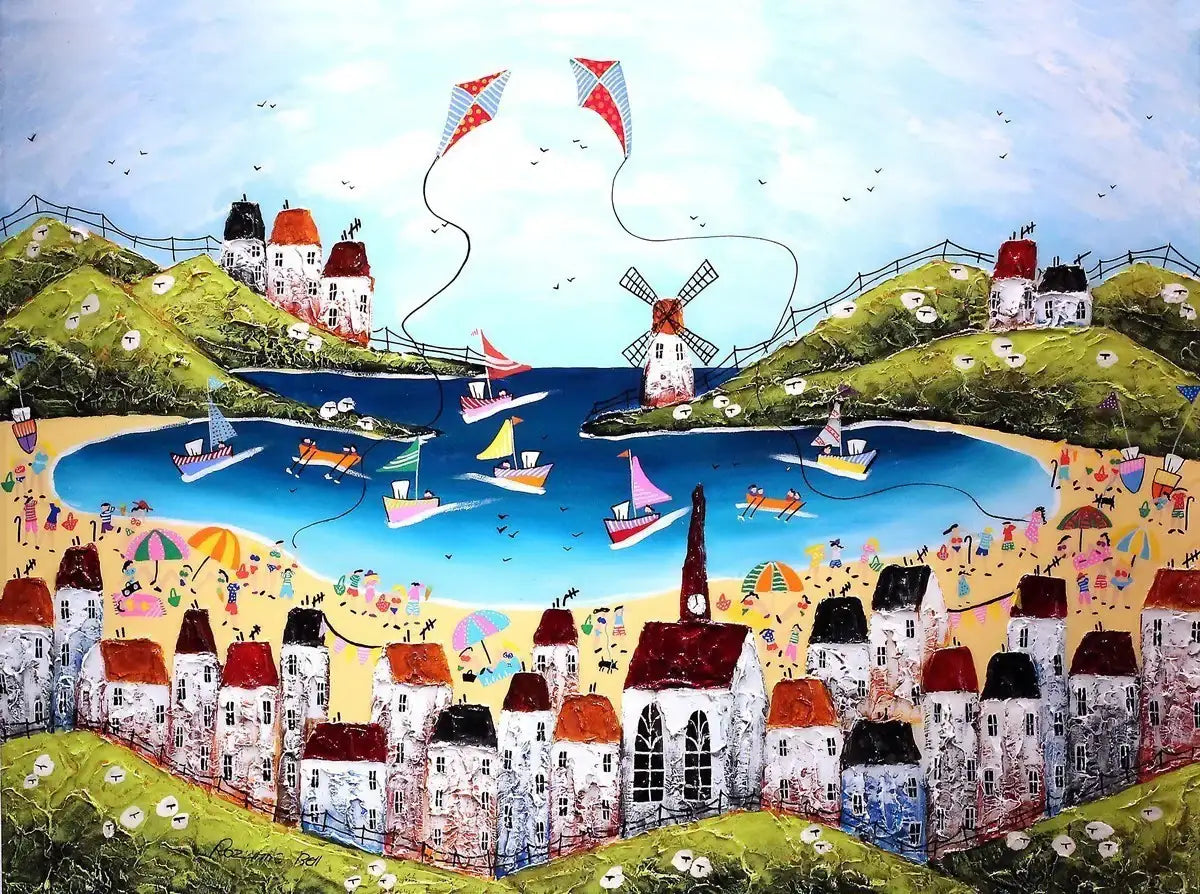 Summer Holiday I - SOLD by artist Rozanne Bell - Wyecliffe Galleries