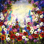 Summer in Bloom - Original - SOLD by artist Rozanne Bell - Wyecliffe Galleries