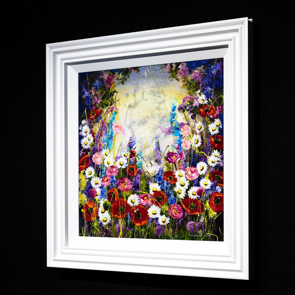 Summer in Bloom - Original Rozanne Bell Framed
