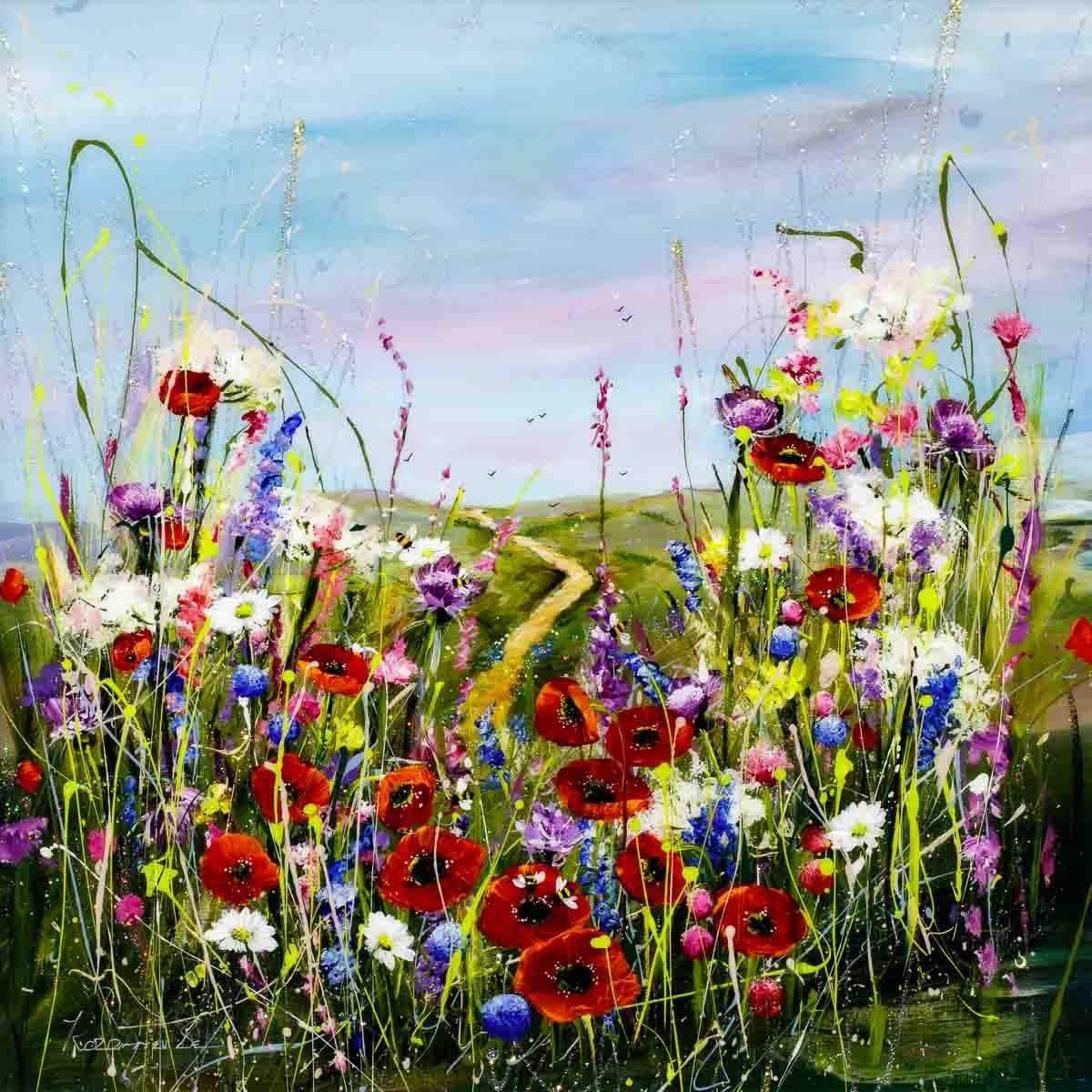 Summer Strolls - Original - SOLD by artist Rozanne Bell - Wyecliffe Galleries