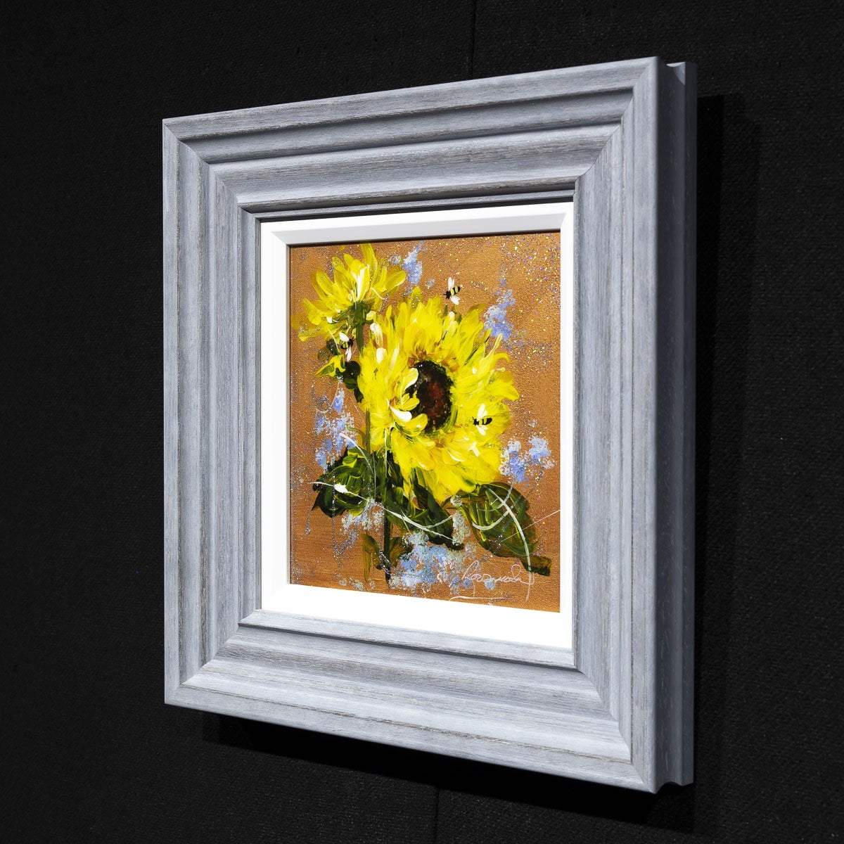 Sunflower Crazy - Original Rozanne Bell Framed Original