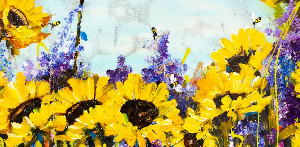 Sunflower Season - Original - SOLD by artist Rozanne Bell - Wyecliffe Galleries