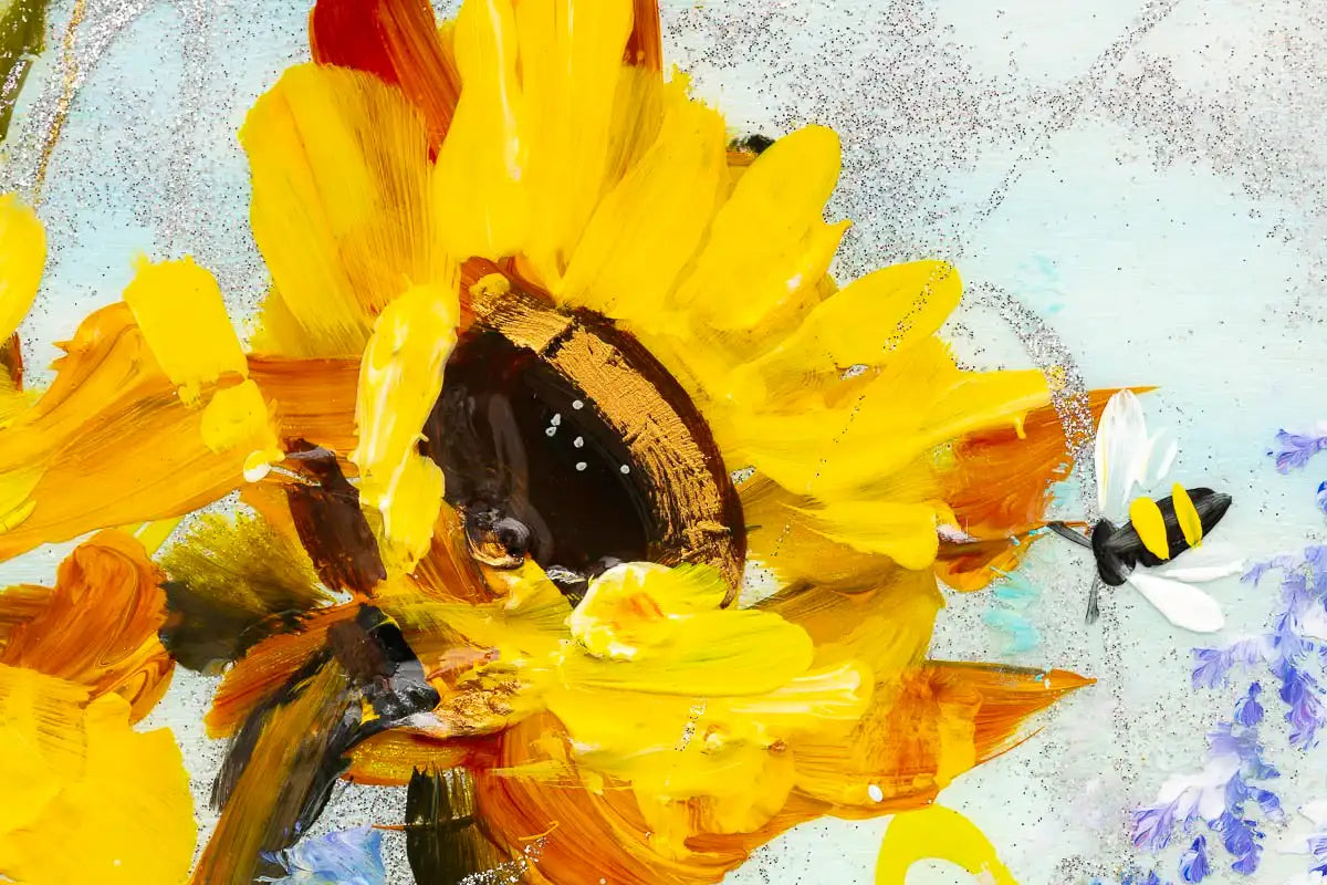 Sunflower Season - Original - SOLD by artist Rozanne Bell - Wyecliffe Galleries