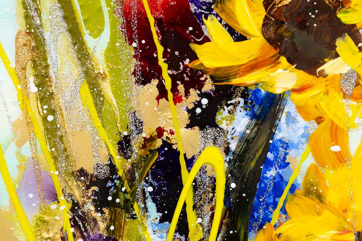 Sunflower Season - Original - SOLD by artist Rozanne Bell - Wyecliffe Galleries