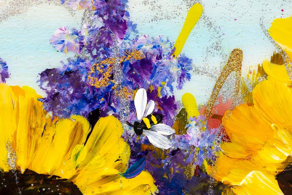 Sunflower Season - Original - SOLD by artist Rozanne Bell - Wyecliffe Galleries