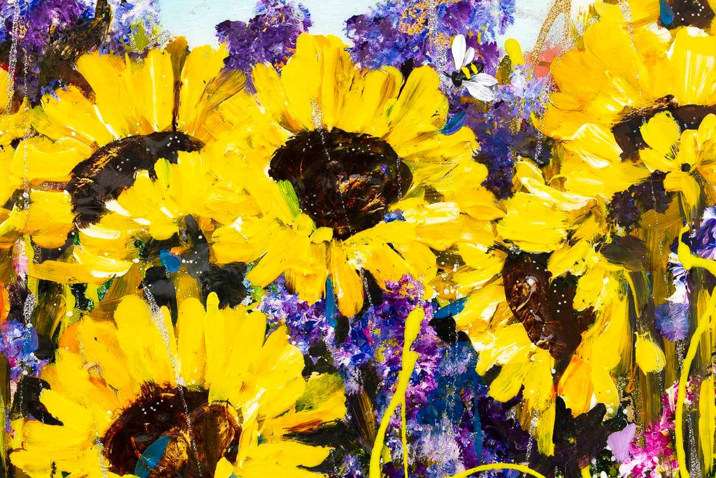 Sunflower Season - Original - SOLD by artist Rozanne Bell - Wyecliffe Galleries