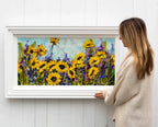 Sunflower Season - Original - SOLD by artist Rozanne Bell - Wyecliffe Galleries