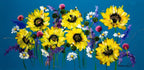 Sunflowers - Original - SOLD by artist Rozanne Bell - Wyecliffe Galleries