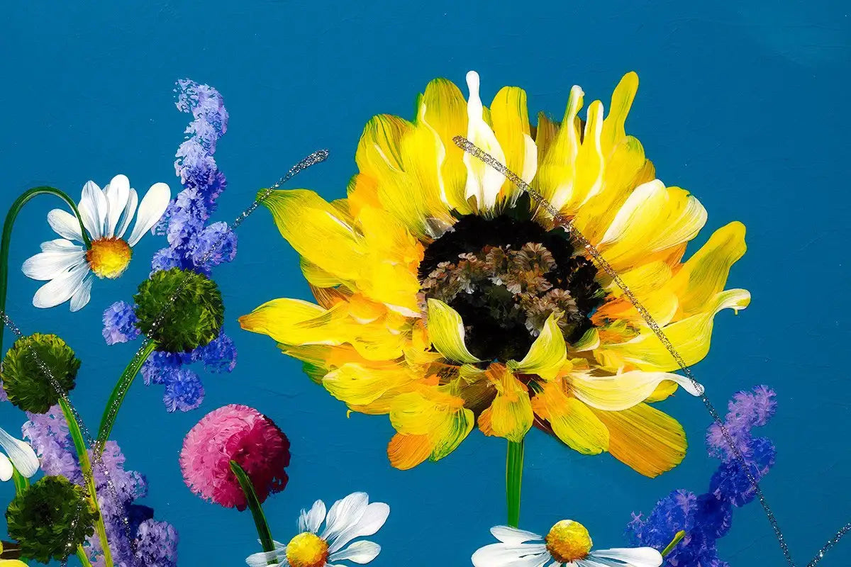 Sunflowers - Original - SOLD by artist Rozanne Bell - Wyecliffe Galleries