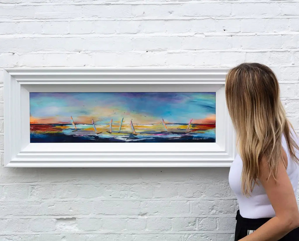 Sunlit Sails - Original - SOLD by artist Rozanne Bell - Wyecliffe Galleries