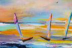 Sunlit Sails - Original - SOLD by artist Rozanne Bell - Wyecliffe Galleries