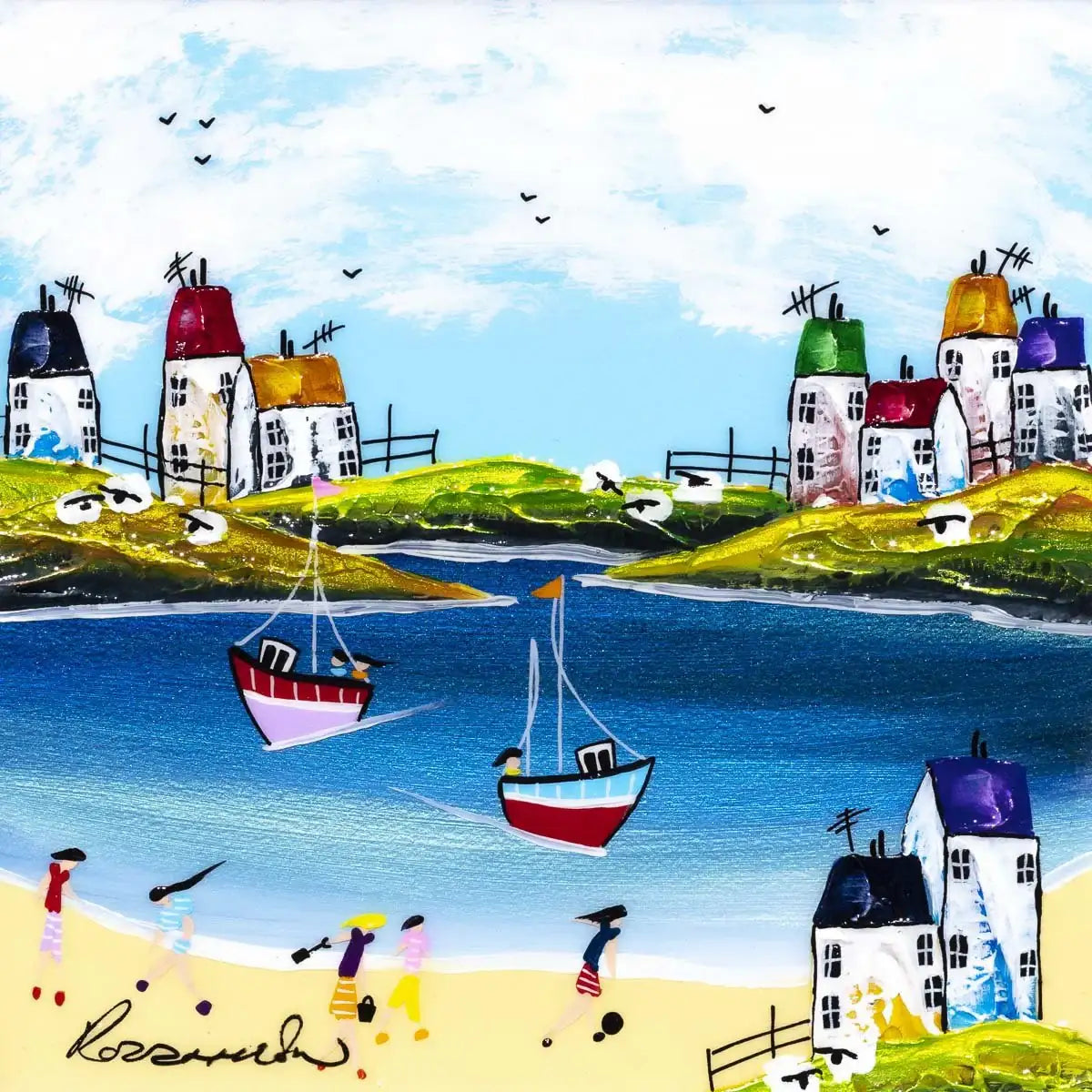Sunny Spells I - Original - SOLD by artist Rozanne Bell - Wyecliffe Galleries
