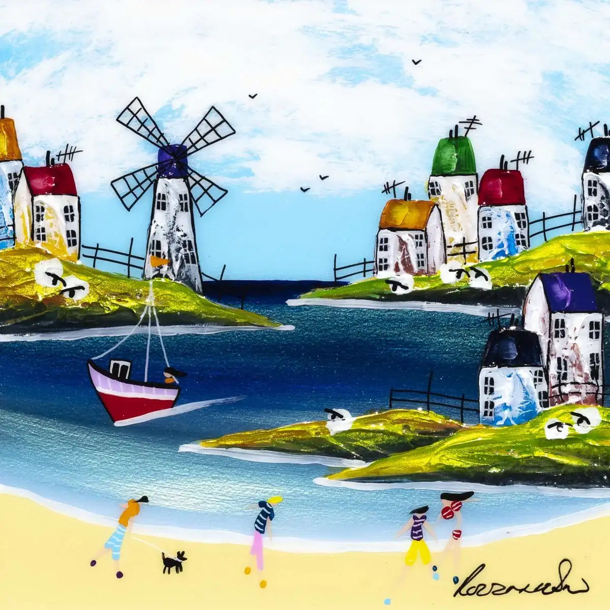 Sunny Spells II - Original - SOLD by artist Rozanne Bell - Wyecliffe Galleries