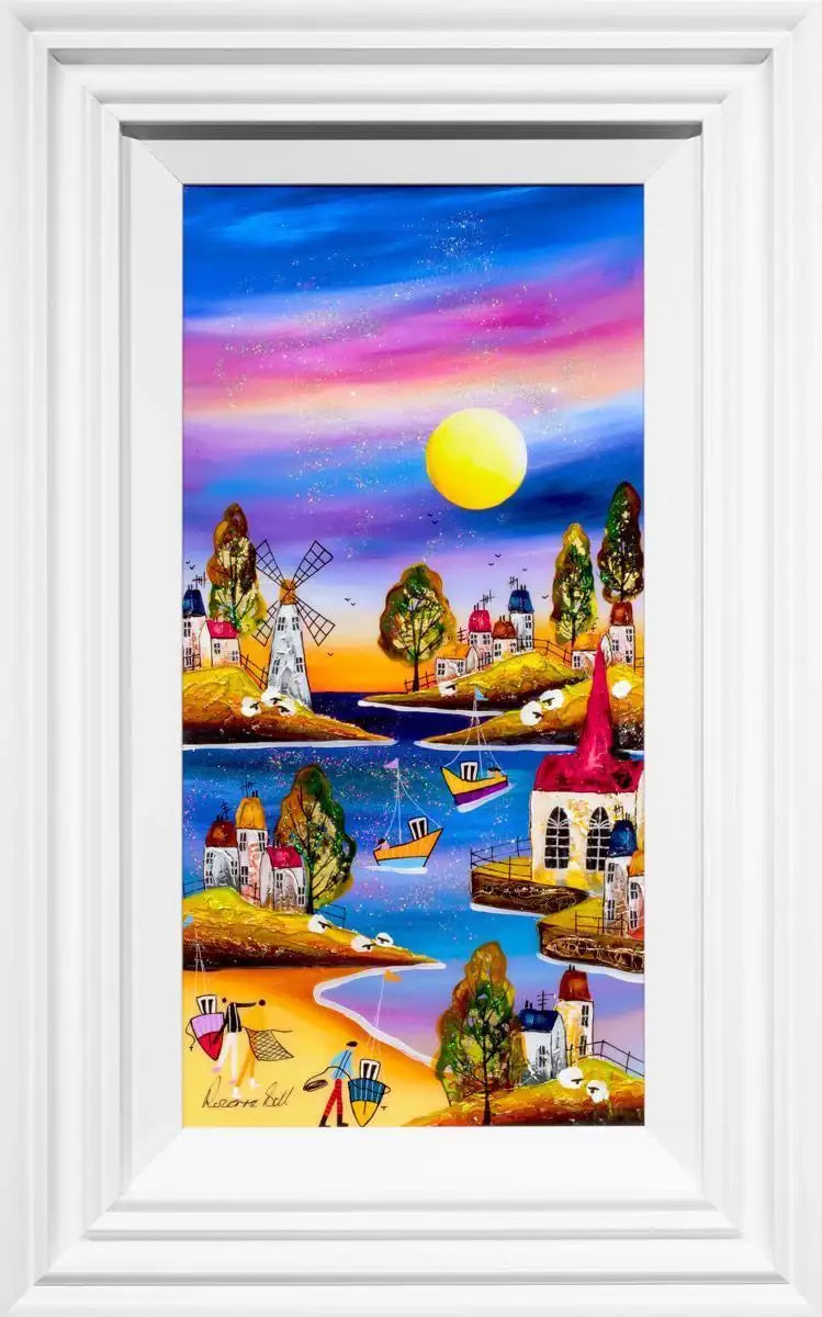 Sunset Bay I - SOLD by artist Rozanne Bell - Wyecliffe Galleries