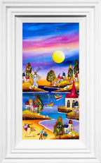 Sunset Bay I - SOLD by artist Rozanne Bell - Wyecliffe Galleries