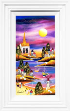 Sunset Bay II - Original - SOLD by artist Rozanne Bell - Wyecliffe Galleries