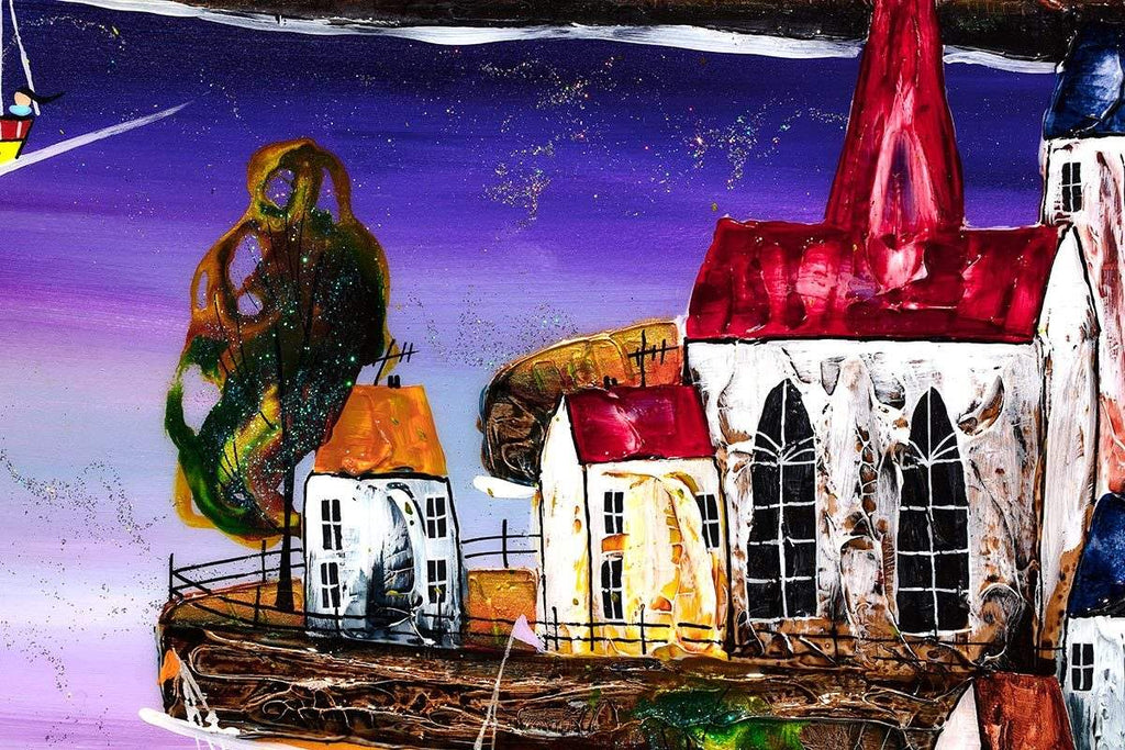 Sunset Bay - Original - SOLD by artist Rozanne Bell - Wyecliffe Galleries