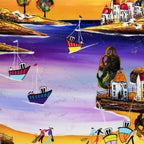 Sunset Bay - Original - SOLD by artist Rozanne Bell - Wyecliffe Galleries