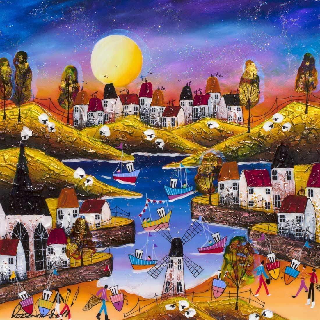 Sunset Haze - SOLD by artist Rozanne Bell - Wyecliffe Galleries