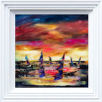 Sunset Sailing - Original - SOLD by artist Rozanne Bell - Wyecliffe Galleries