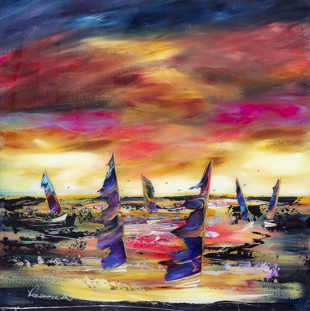 Sunset Sailing - Original Rozanne Bell Original