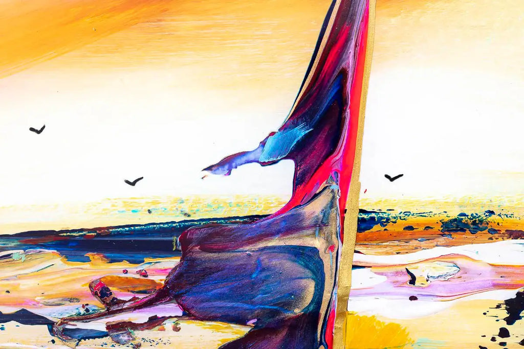 Sunset Sailing - Original - SOLD by artist Rozanne Bell - Wyecliffe Galleries