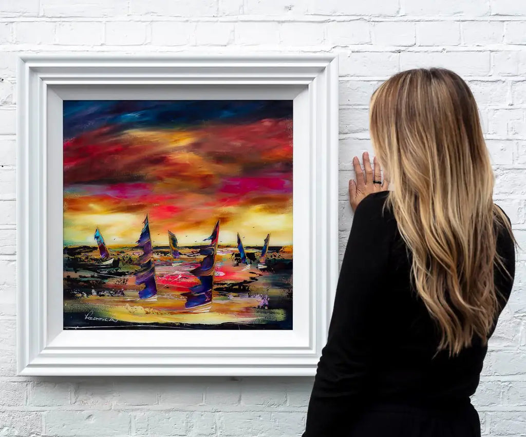 Sunset Sailing - Original - SOLD by artist Rozanne Bell - Wyecliffe Galleries