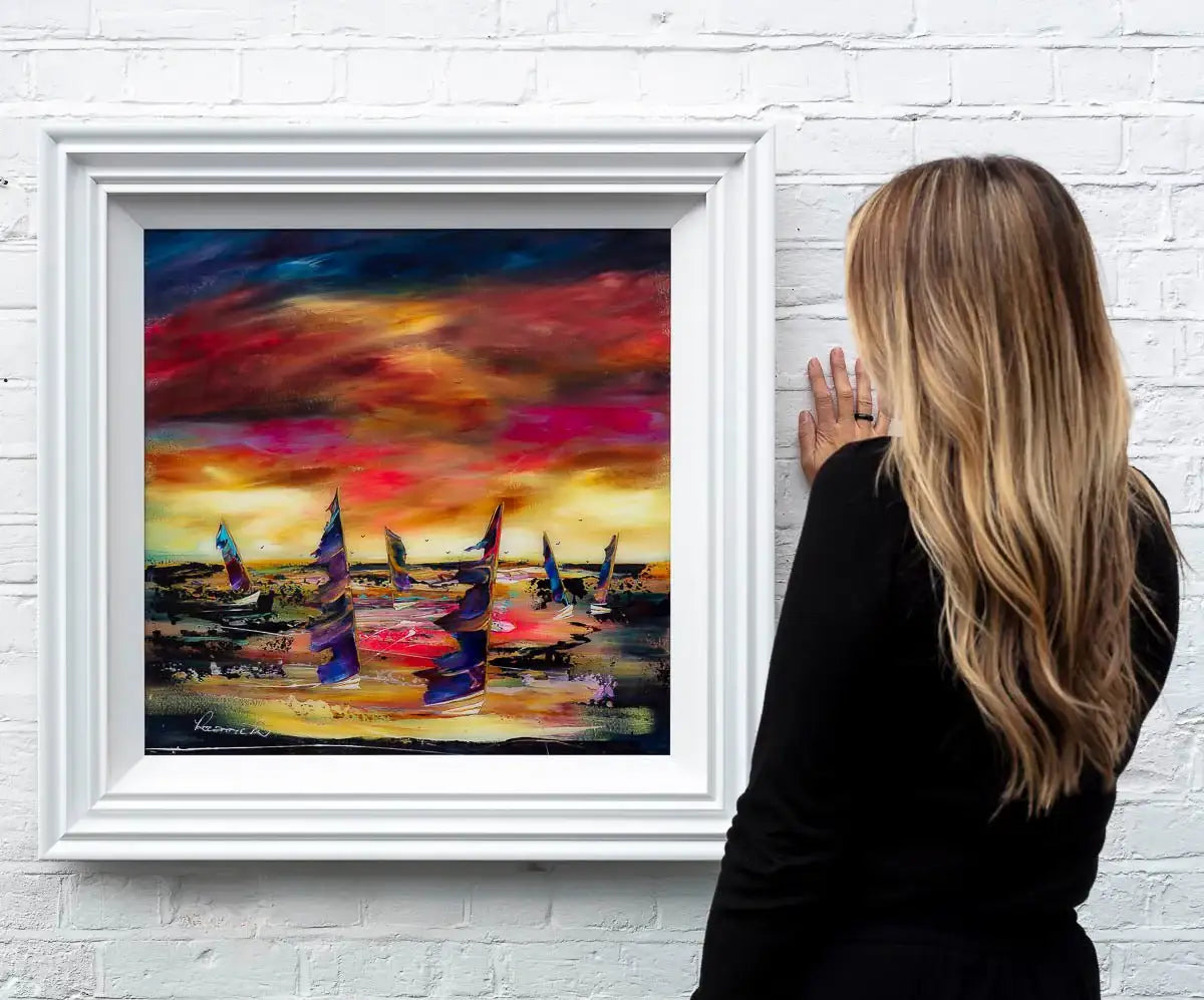 Sunset Sailing - Original - SOLD by artist Rozanne Bell - Wyecliffe Galleries