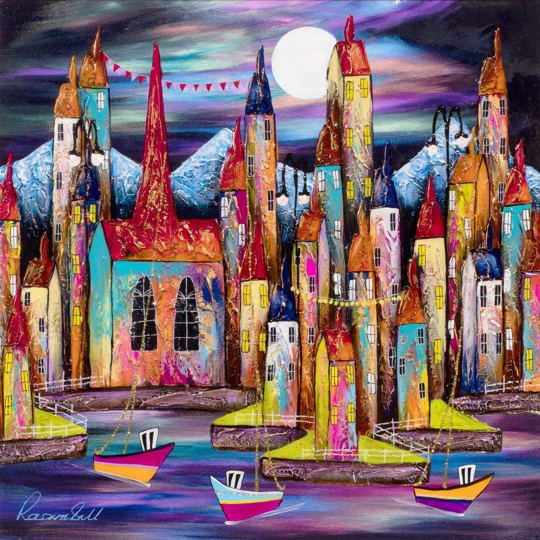 Sweet Dreams II - Original - SOLD by artist Rozanne Bell - Wyecliffe Galleries