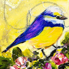 Sweetpea - Original - SOLD by artist Rozanne Bell - Wyecliffe Galleries