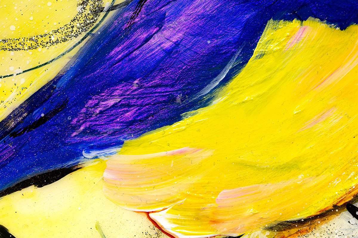 Sweetpea - Original - SOLD by artist Rozanne Bell - Wyecliffe Galleries