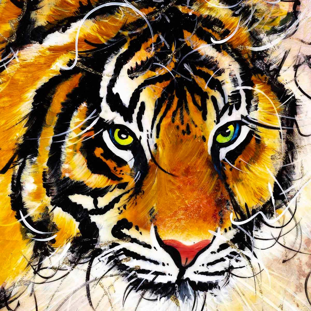 Tabby - Original SOLD by artist Rozanne Bell - Wyecliffe Galleries