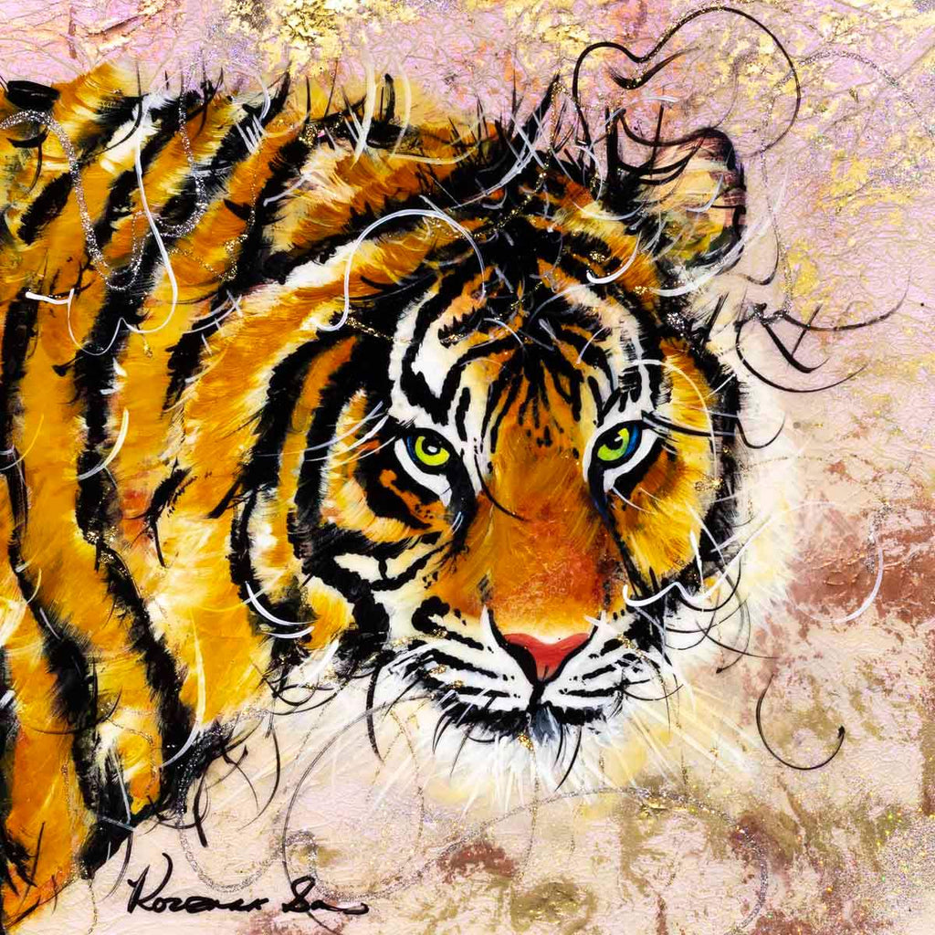 Tabby - Original SOLD by artist Rozanne Bell - Wyecliffe Galleries