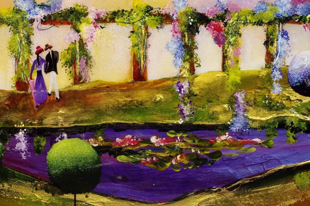 The Castle Colonnade - SOLD by artist Rozanne Bell - Wyecliffe Galleries