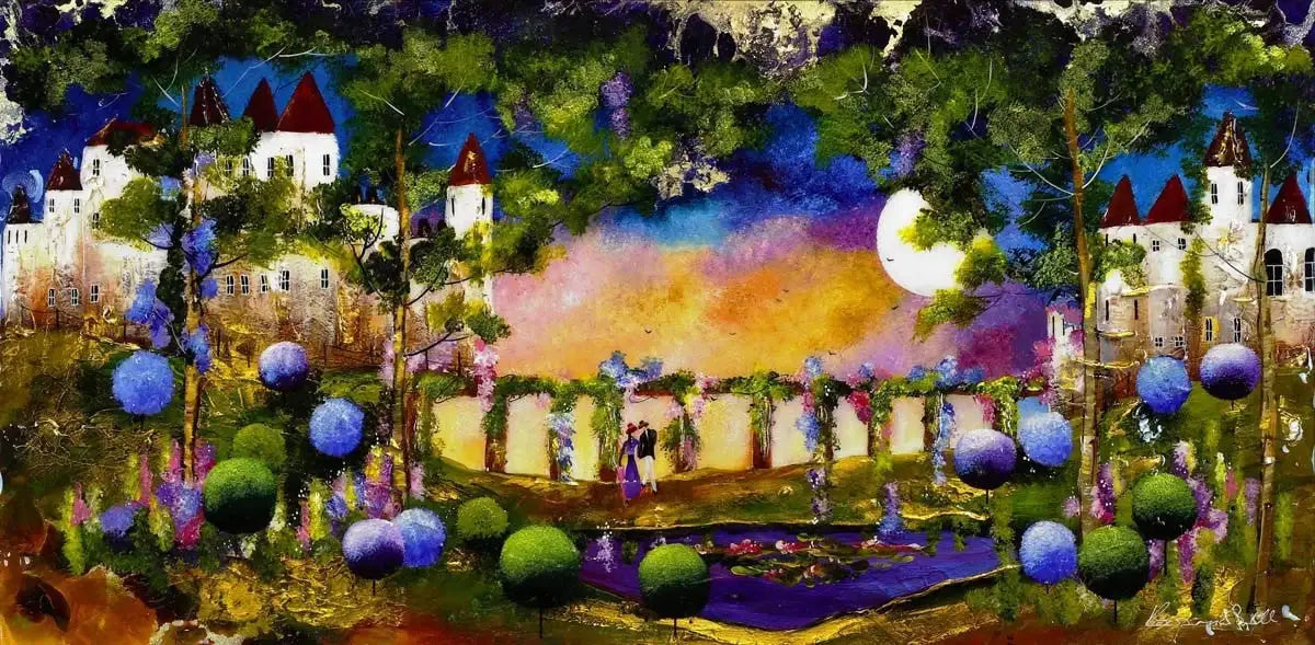 The Castle Colonnade - SOLD by artist Rozanne Bell - Wyecliffe Galleries