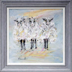 The Fluffy Trio - Original - SOLD by artist Rozanne Bell - Wyecliffe Galleries