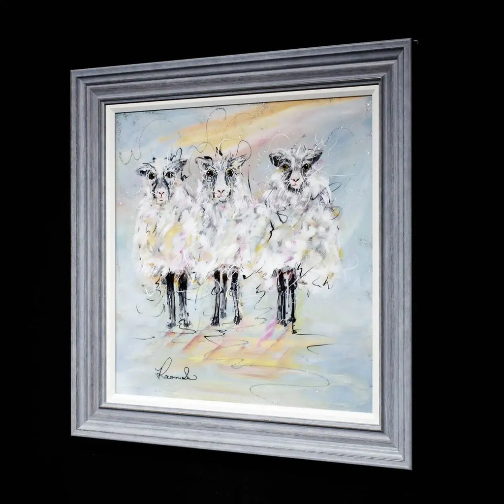 The Fluffy Trio - Original - SOLD by artist Rozanne Bell - Wyecliffe Galleries
