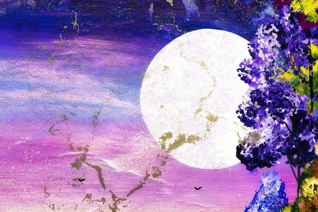 The Harvest Moon - Original - SOLD by artist Rozanne Bell - Wyecliffe Galleries